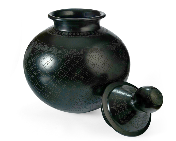 Black Clay Pottery Mitti ka ghada 